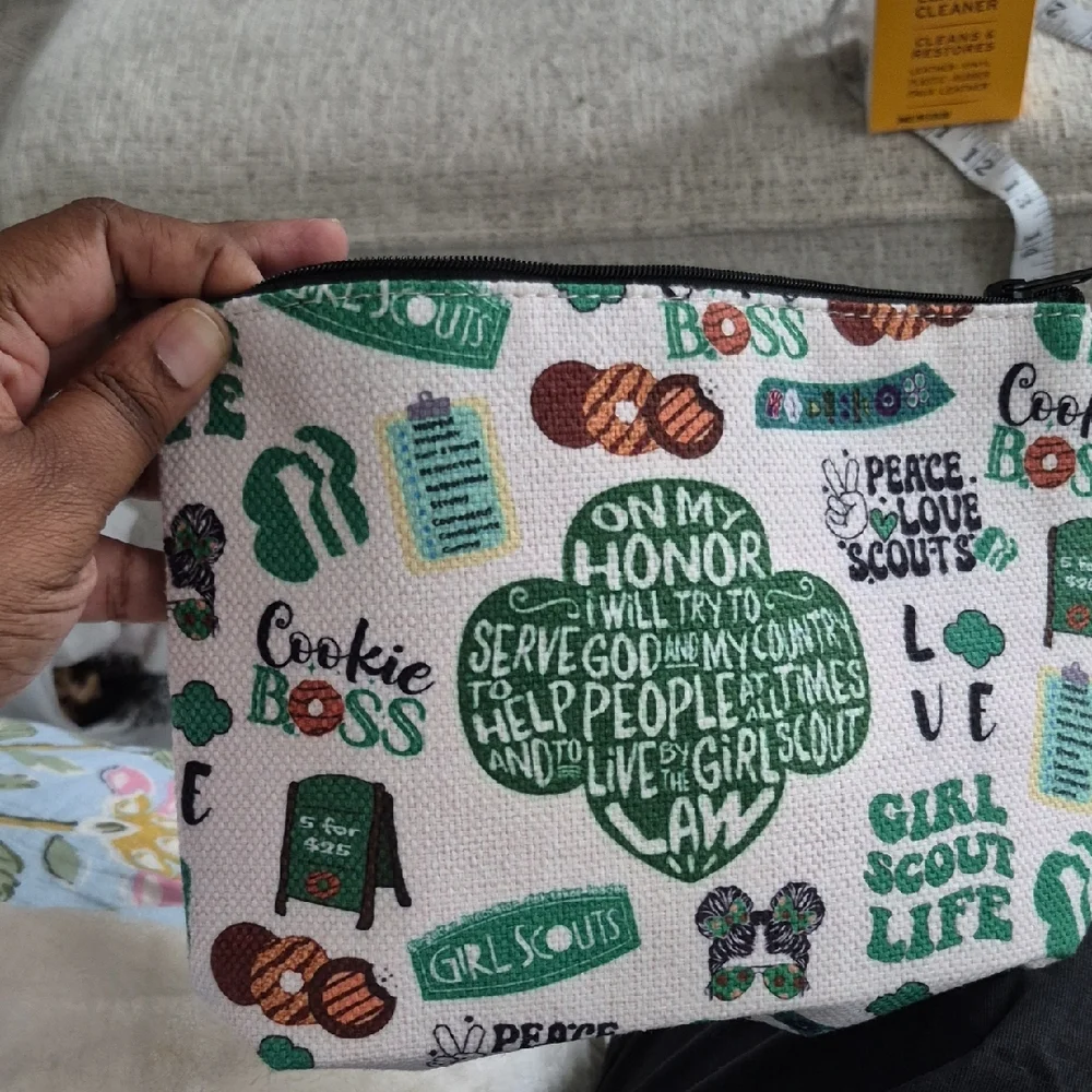 Girl Scouts Makeup Pouch Bag NEW